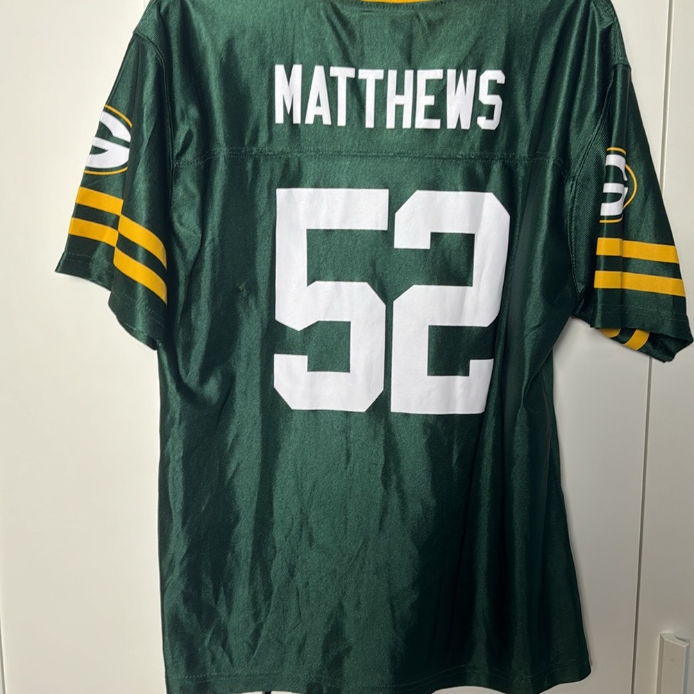 NFL Green Bay Packers V Neck Short sleeve Size YOUTH XL/ X LARGE 18/20 - Picture 6 of 7